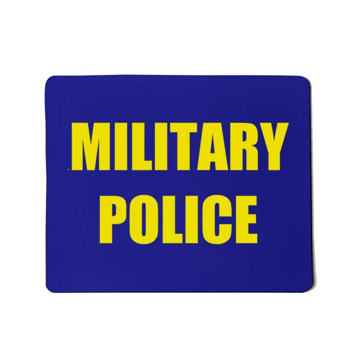 Military Police Uniform Work Gift Mousepad