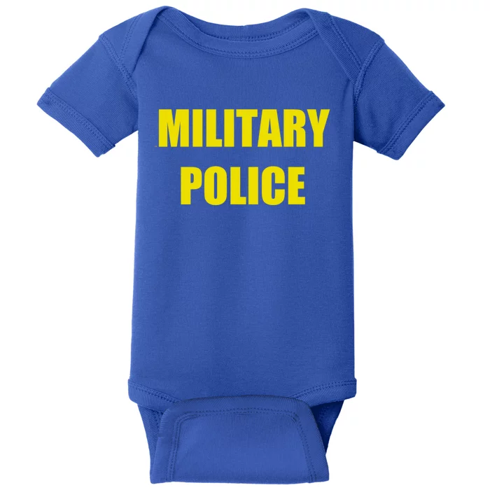 Military Police Uniform Work Gift Baby Bodysuit