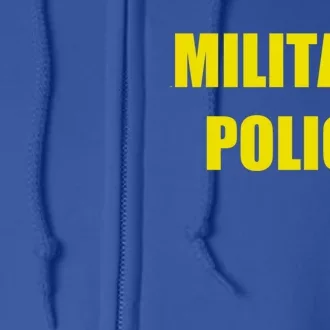 Military Police Uniform Work Gift Full Zip Hoodie