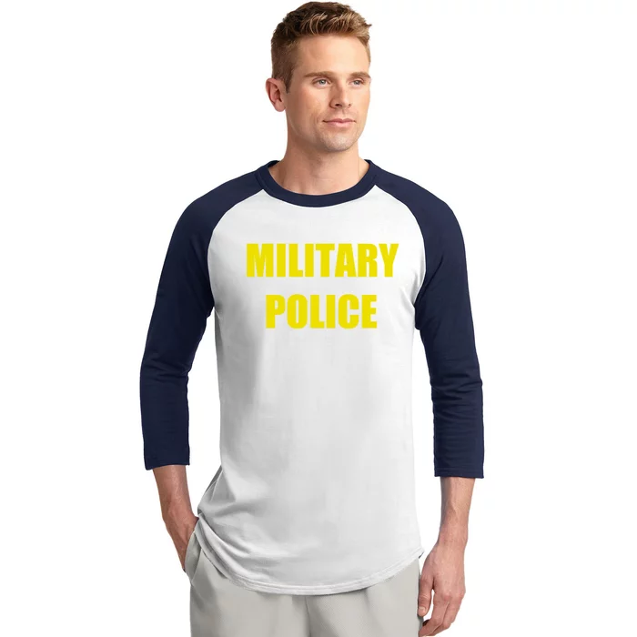 Military Police Uniform Work Gift Baseball Sleeve Shirt