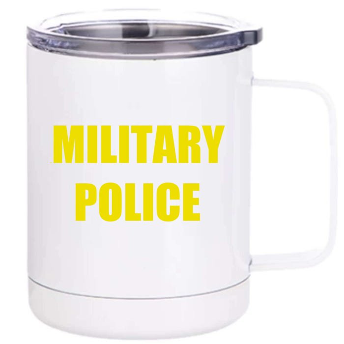 Military Police Uniform Work Gift Front & Back 12oz Stainless Steel Tumbler Cup