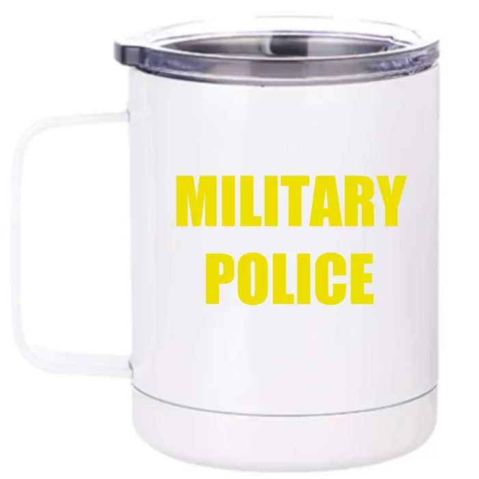 Military Police Uniform Work Gift Front & Back 12oz Stainless Steel Tumbler Cup