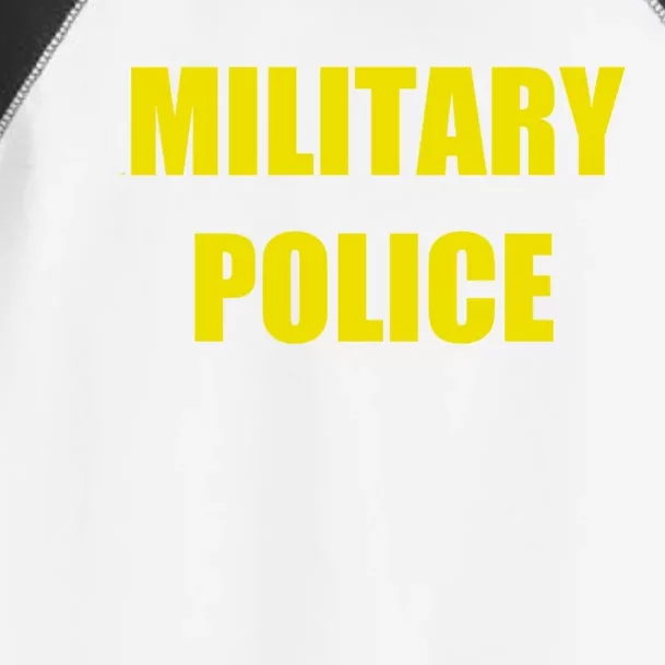 Military Police Uniform Work Gift Toddler Fine Jersey T-Shirt