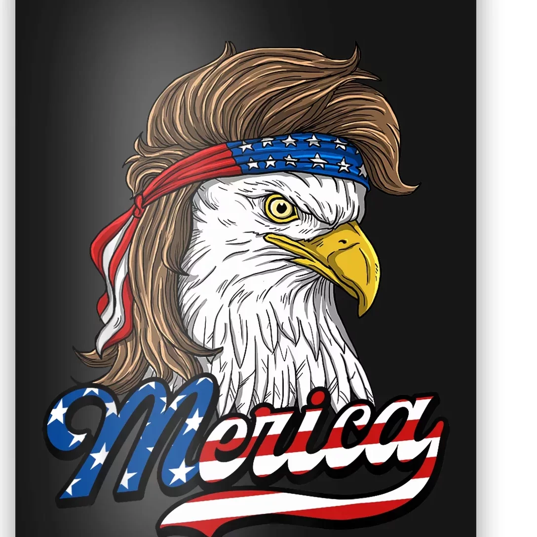 Merica - Patriotic USA Eagle Of Freedom - 4th of July Poster