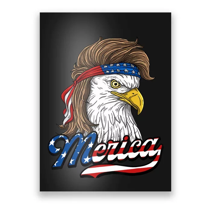 Merica - Patriotic USA Eagle Of Freedom - 4th of July Poster