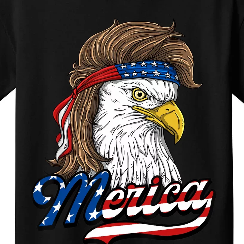 Merica - Patriotic USA Eagle Of Freedom - 4th of July Kids T-Shirt