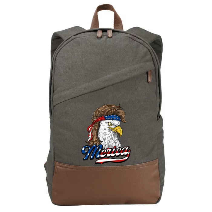 Merica - Patriotic USA Eagle Of Freedom - 4th of July Cotton Canvas Backpack