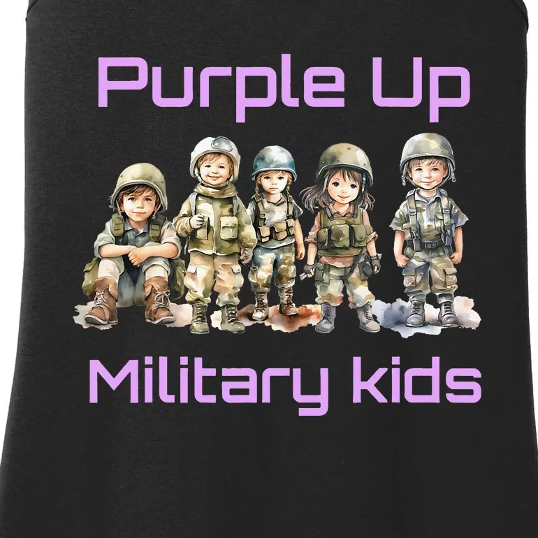 Military Purple Up For Military Ladies Essential Tank