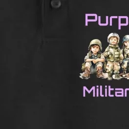 Military Purple Up For Military Dry Zone Grid Performance Polo