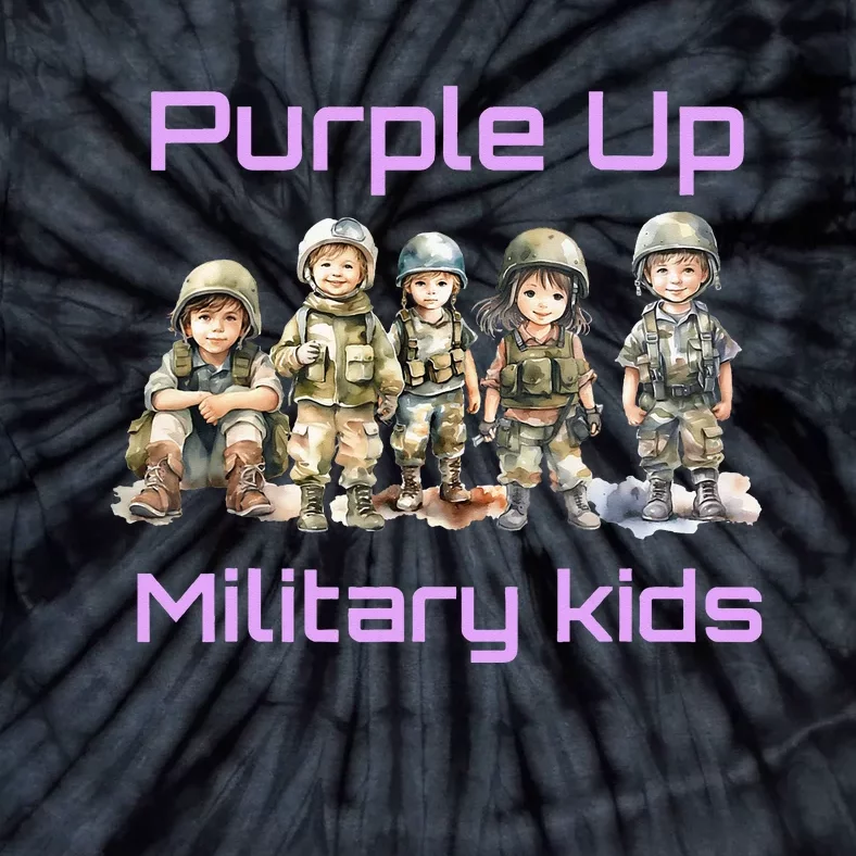 Military Purple Up For Military Tie-Dye T-Shirt