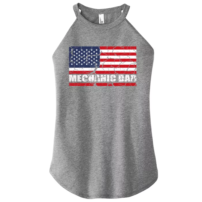 Mechanics Patriotic Usa Flagge Gift Women’s Perfect Tri Rocker Tank