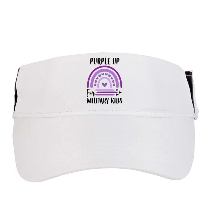 Military Purple Up Rainbow Heart Adult Drive Performance Visor