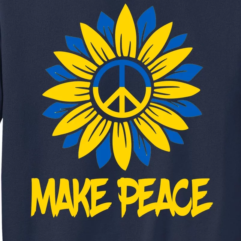 Make Peace Ukraine Strong Sunflower Sweatshirt