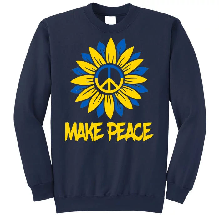 Make Peace Ukraine Strong Sunflower Sweatshirt