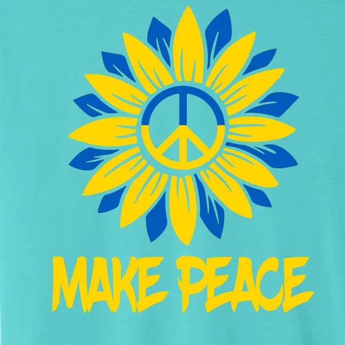 Make Peace Ukraine Strong Sunflower ChromaSoft Performance T-Shirt