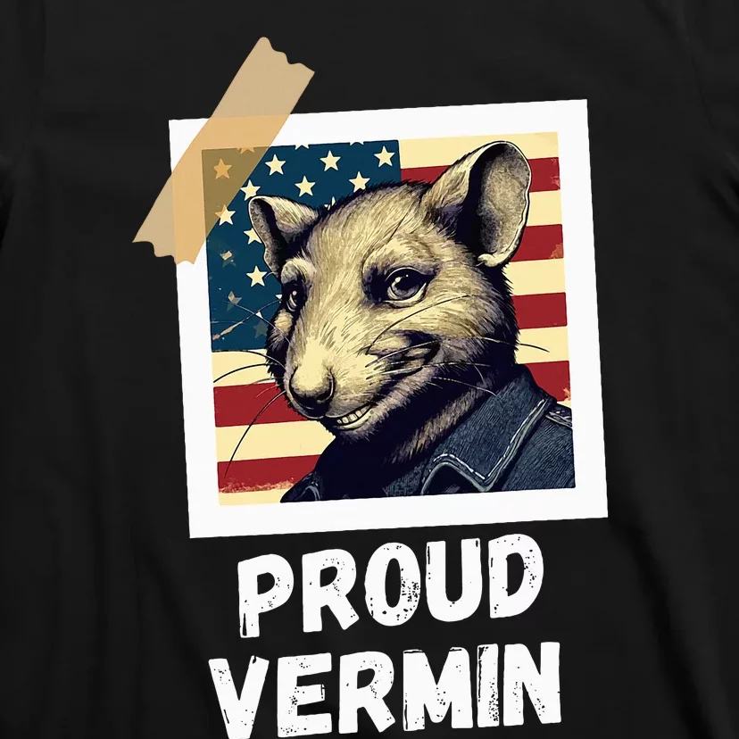 Mouse Proud Vermin Vote Blue T-Shirt