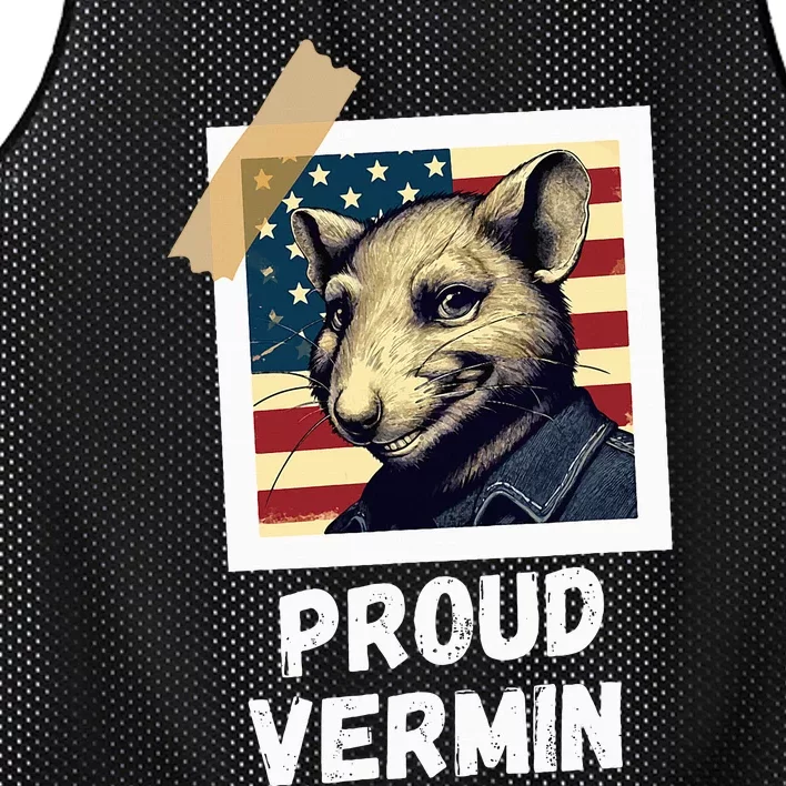 Mouse Proud Vermin Vote Blue Mesh Reversible Basketball Jersey Tank