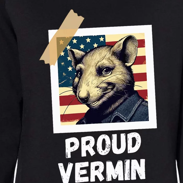 Mouse Proud Vermin Vote Blue Womens California Wash Sweatshirt