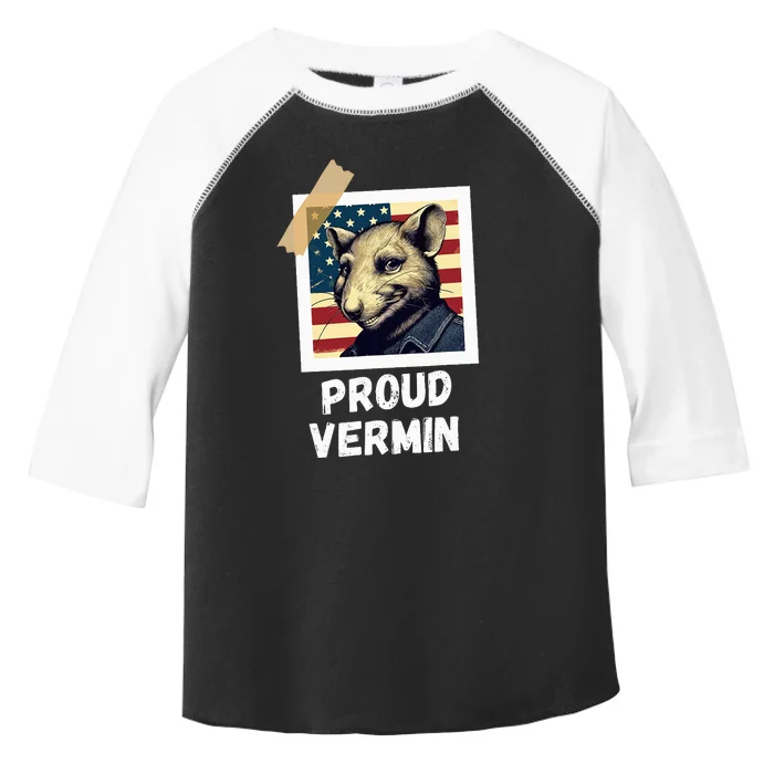 Mouse Proud Vermin Vote Blue Toddler Fine Jersey T-Shirt