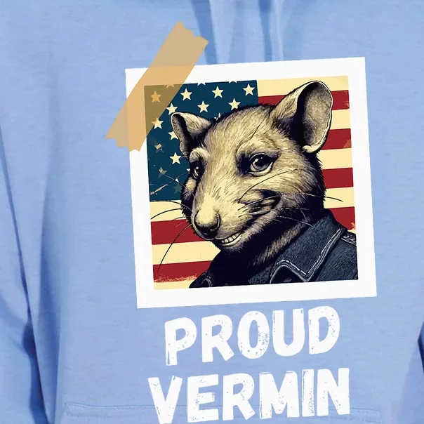 Mouse Proud Vermin Vote Blue Unisex Surf Hoodie