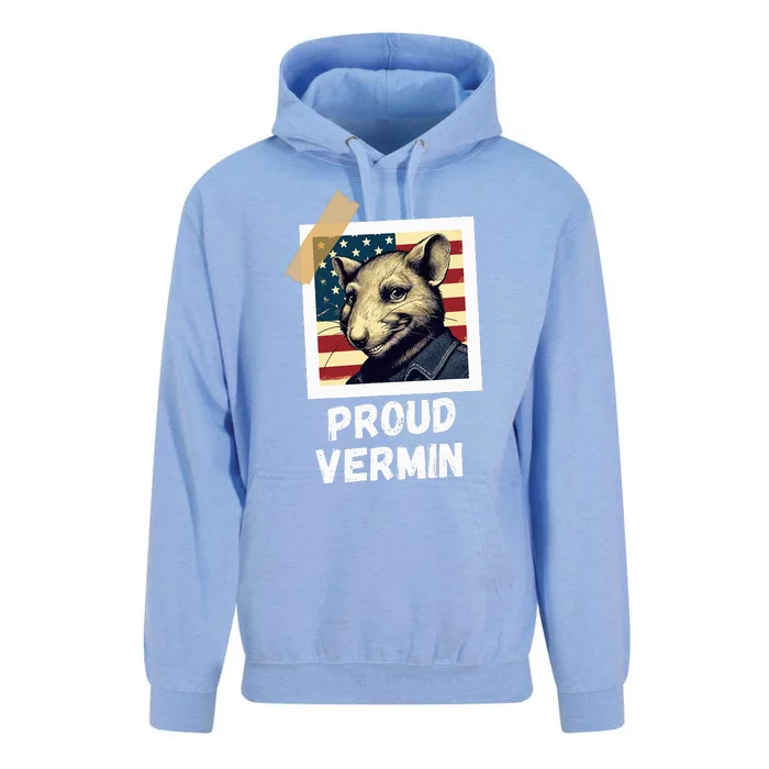 Mouse Proud Vermin Vote Blue Unisex Surf Hoodie