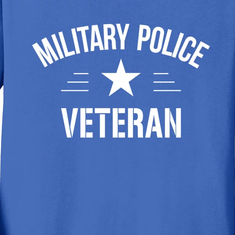 Military Police Veteran Cute Gift Kids Long Sleeve Shirt