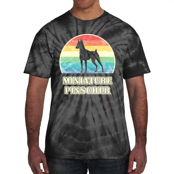 Miniature Pinscher Vintage Style Dog Sweatshirt Tie-Dye T-Shirt