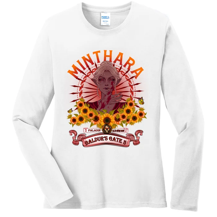 Minthara Paladin Vintage Minthara BaldurS Gate 3 Ladies Long Sleeve Shirt