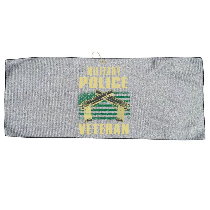 Military Police Veteran America Patriot Cop Military Veteran Great Gift Large Microfiber Waffle Golf Towel