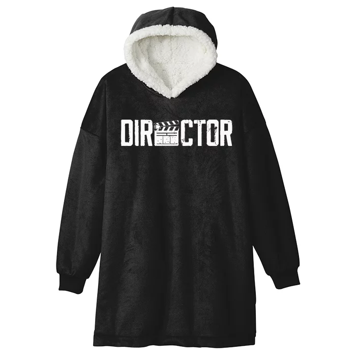 Movie Producer Video Production Filmmaker Film Director Hooded Wearable Blanket