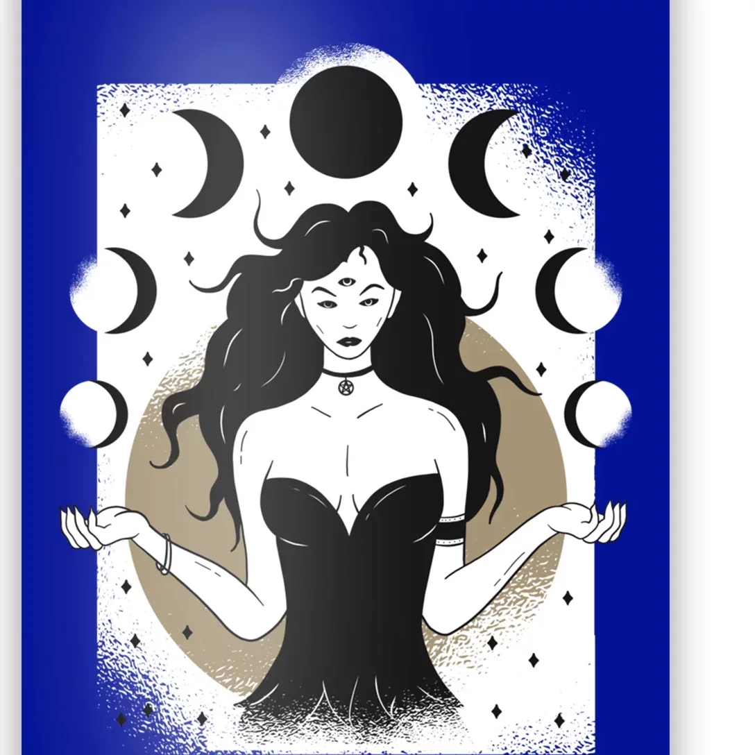 Magic Pagan Wiccan Wicca Witch Lunar Moon Goddess Gift Poster