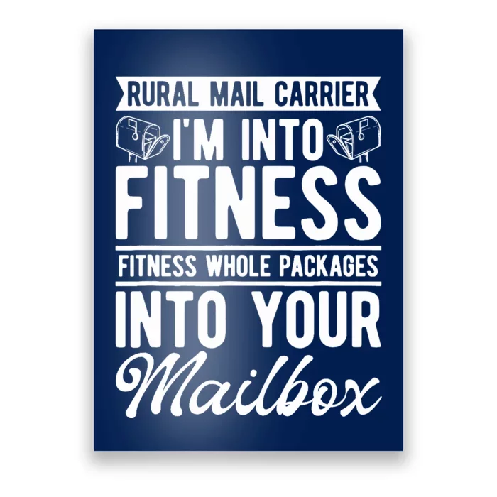 Mailman Postal Worker Postman Office Rural Mail Carrier Poster