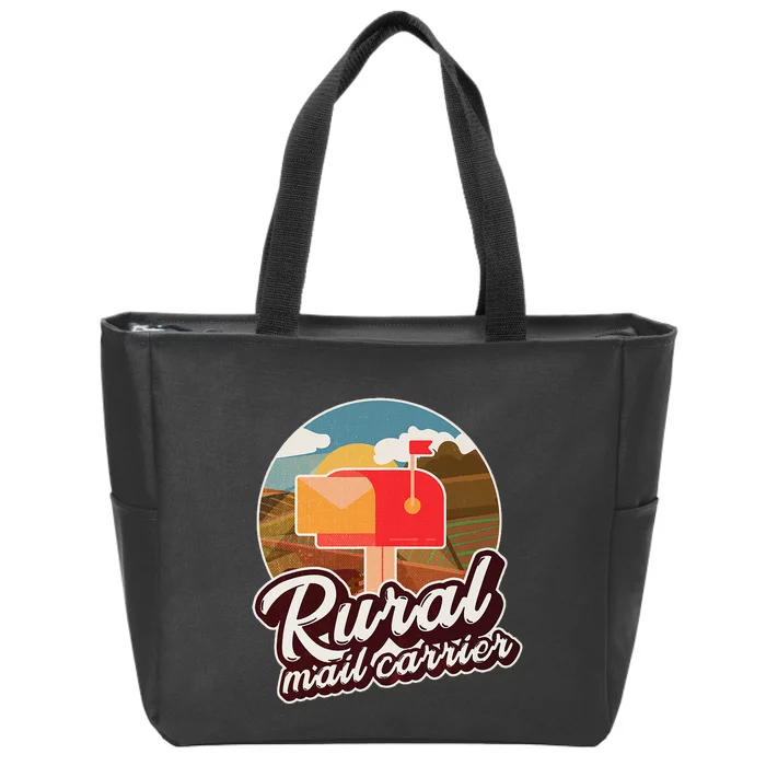 Mailman Postal Worker Post Office Rural Mail Carrier Zip Tote Bag