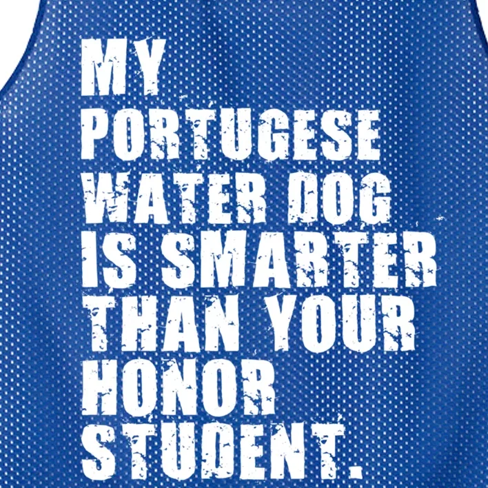 My Portugese Water Doggo Dog Is Smarter Adc096c Great Gift Mesh Reversible Basketball Jersey Tank