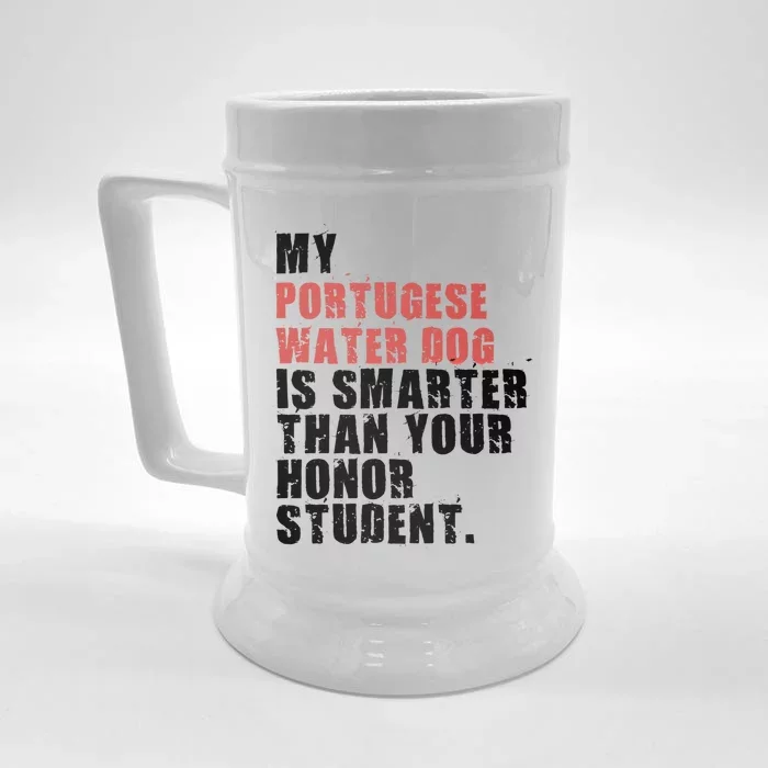 My Portugese Water Doggo Dog Is Smarter Adc096c Gift Front & Back Beer Stein