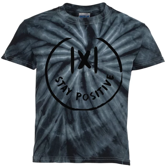 Math Positive X Funny Math Kids Tie-Dye T-Shirt