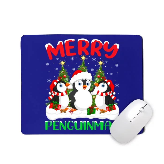 Merry Penguinmas Xmas Tree Lights Santa Penguin Christmas Great Gift Mousepad