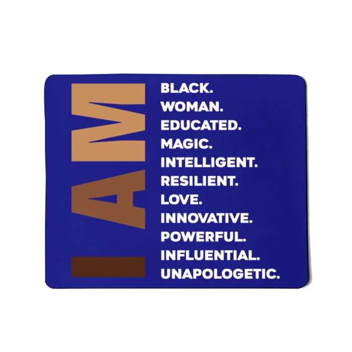 Melanin Queen Afro American Black Cool Gift Mousepad