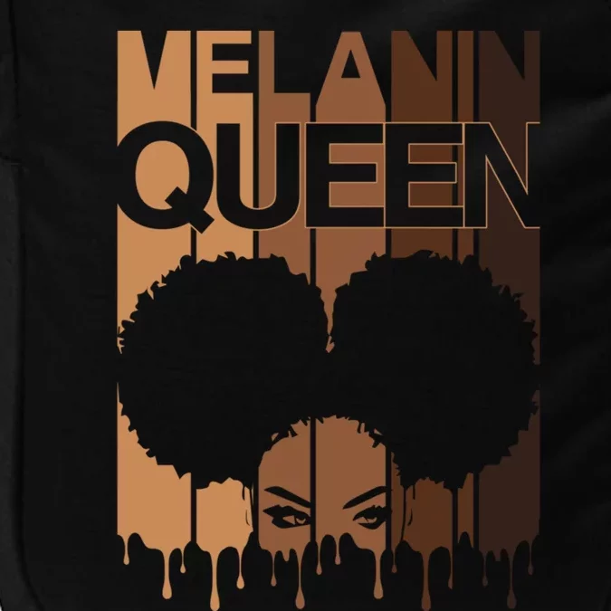 Melanin Queen Afro Dripping Black Educated Poppin Magic Cute Gift Impact Tech Backpack