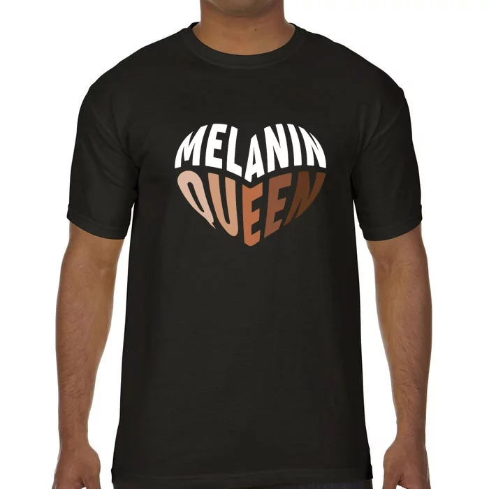 Melanin Queen African American Strong Black Natural Afro Comfort Colors T-Shirt