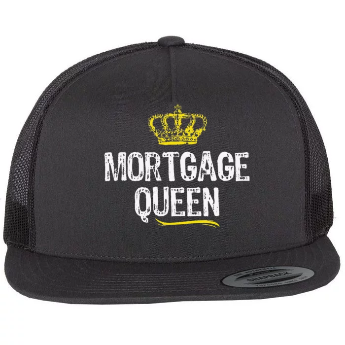 Mortgage Queen Broker Funny Cool Cute Gift Flat Bill Trucker Hat