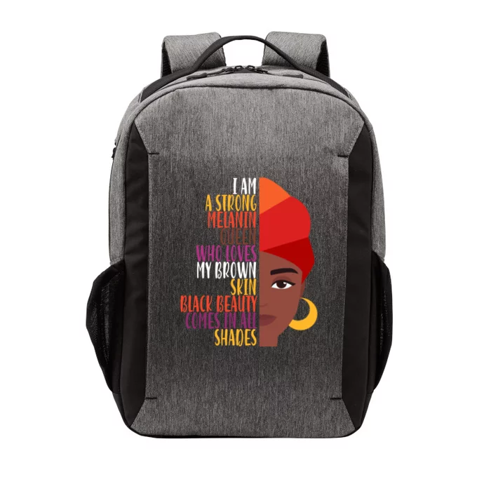 Melanin Queen Black History Month Pride Black Magic Tee Gift Vector Backpack