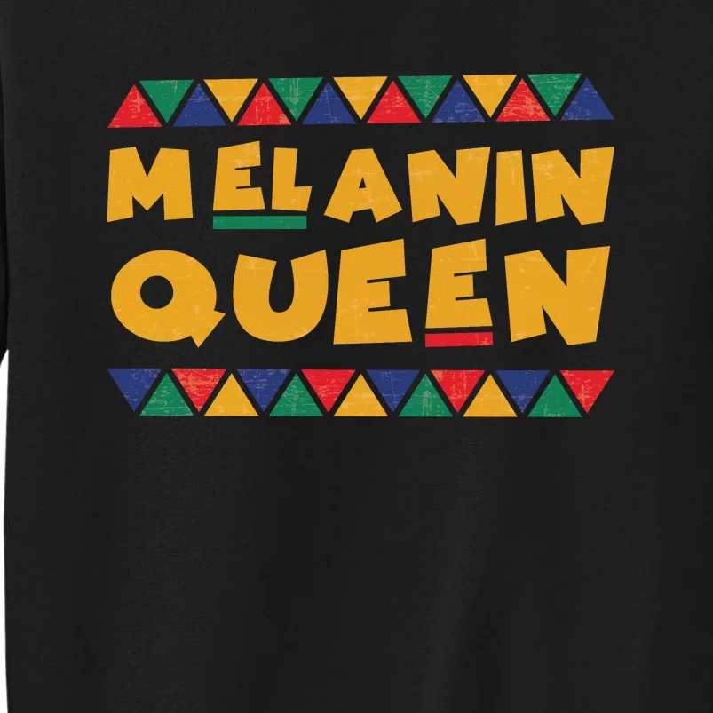 Melanin Queen Black Mom Black Pride Family Matching Outfit Juneteenth Tall Sweatshirt