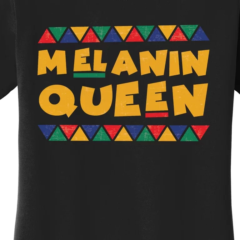 Melanin Queen Black Mom Black Pride Family Matching Outfit Juneteenth Women's T-Shirt