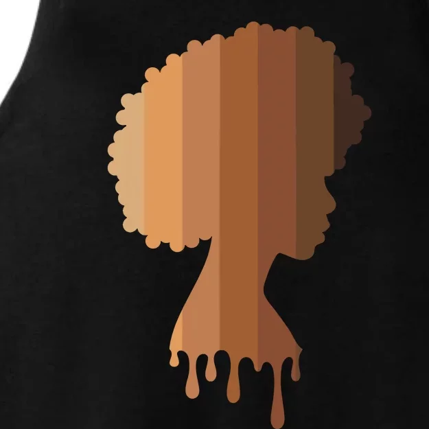 Melanin Queen Black Women Black History Month Blm Juneteenth Ladies Tri-Blend Wicking Tank