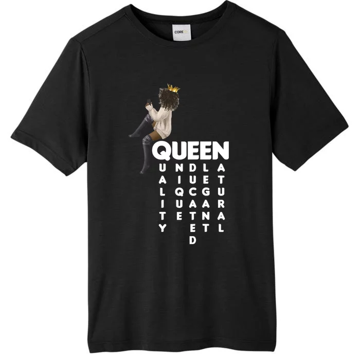 Melanin Queen Black History Month BLM Afro Woman Pan African ChromaSoft Performance T-Shirt