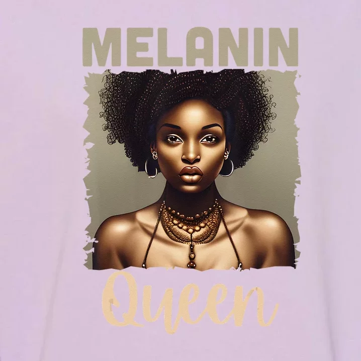 Melanin Queen Bhm African American Garment-Dyed Sweatshirt