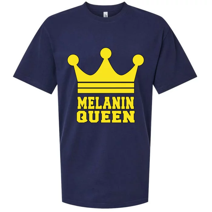 Melanin Queen Conscious Black Is Beautiful Gift Black Power Gift Sueded Cloud Jersey T-Shirt