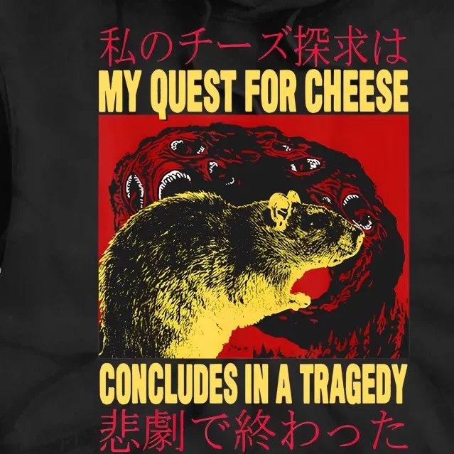 My Quest For Cheese Rat Tie Dye Hoodie