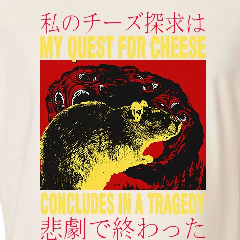 My Quest For Cheese Rat Garment-Dyed Women's Muscle Tee